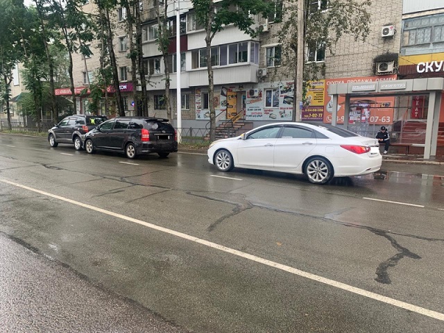 Тройное ДТП произошло в Биробиджане