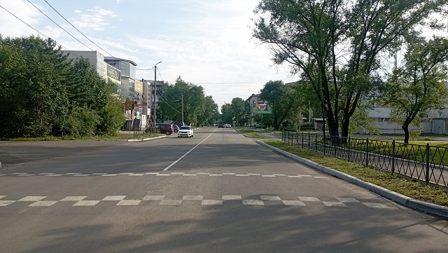 Ремонт дорог продолжается в Биробиджане