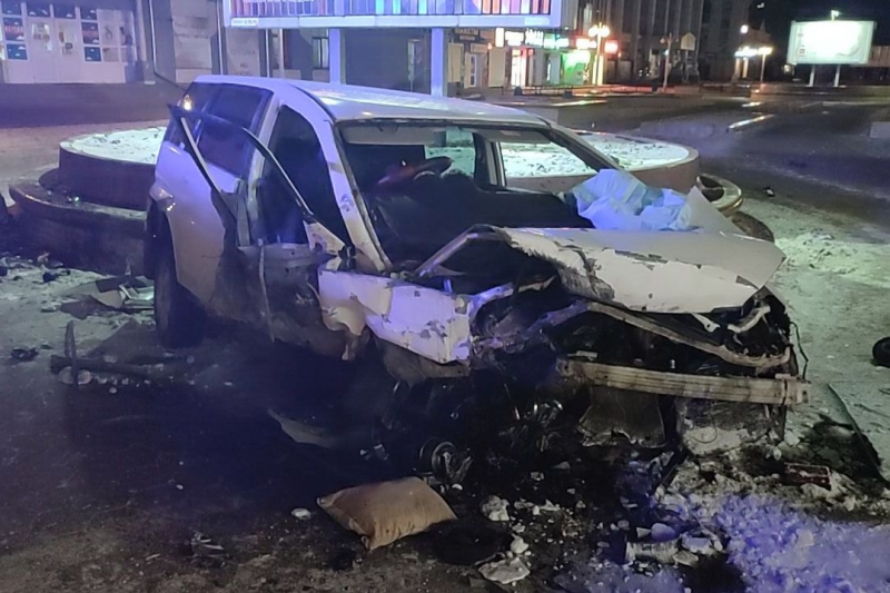 Уходил от погони и попал в ДТП водитель в Биробиджане