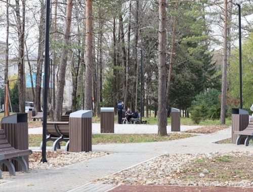 В Биробиджане завершена вторая очередь благоустройства сквера ДСМ