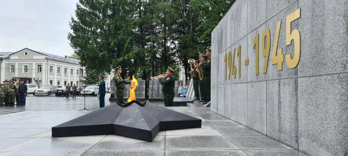 Память павших в годы Второй мировой войны почтили в Биробиджане