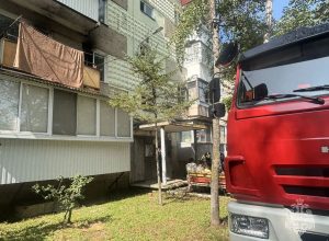 Пожар вспыхнул в квартире в Биробиджане