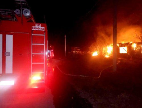 Трое детей спаслись при пожаре в ЕАО